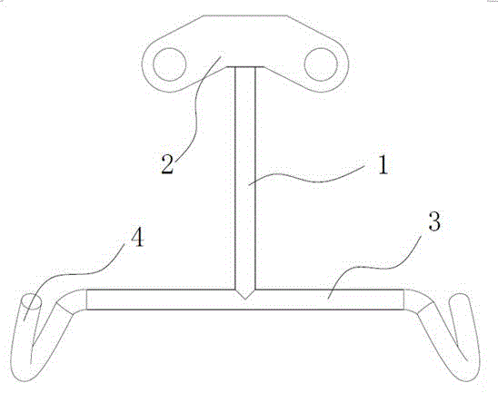 Curved lifting hook