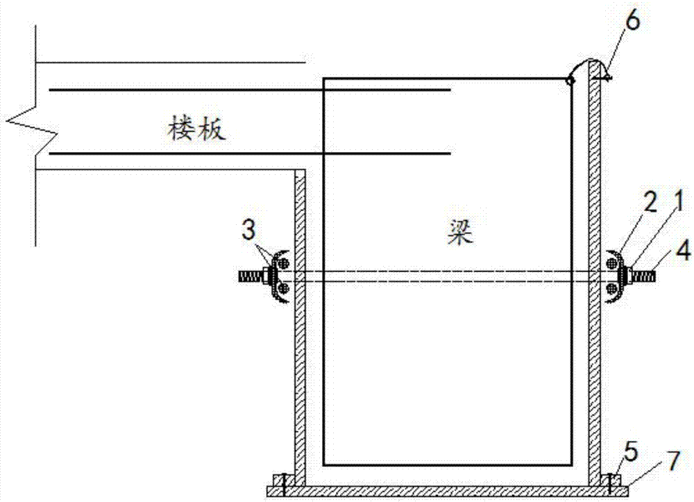 Reinforcement method for arc-shaped formwork