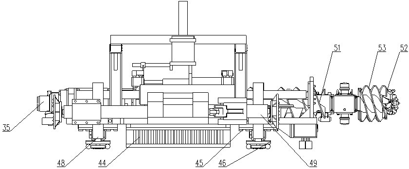 Ultralow surface full-hydraulic drill type coal mining machine