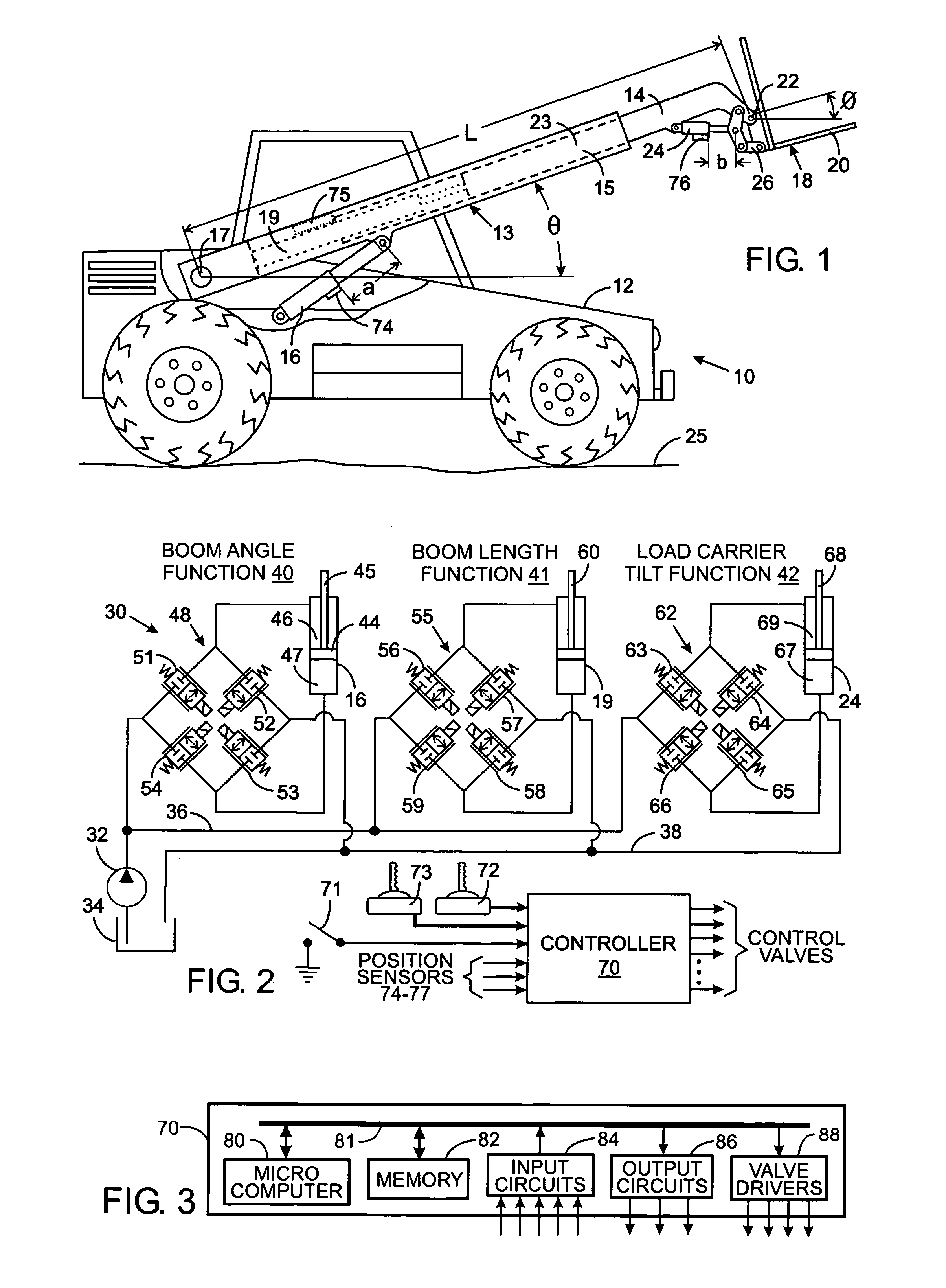 Automatic hydraulic load leveling system for a work vehicle