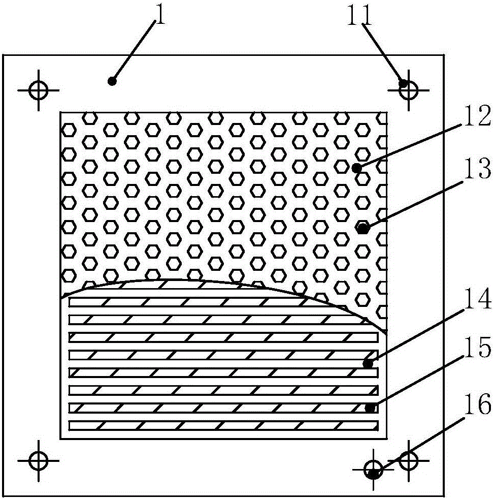 Negative electrode flow field plate bionic structure capable of improving drainage performance of fuel cell
