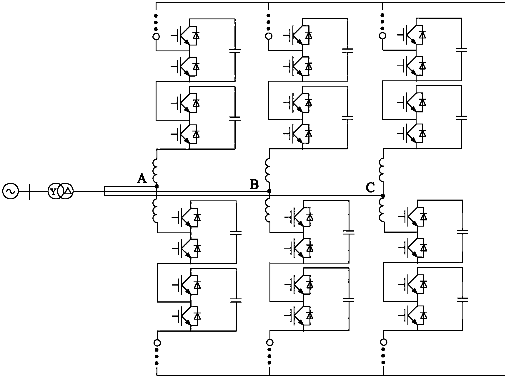 Experimental system and method for MMC (multilevel modular converter) flexible direct-current transmission control protection equipment