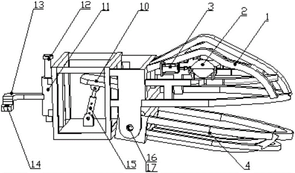 Bionic hydraulic four-foot machine dinosaur structure