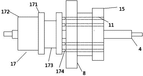 Speed reducing box for rice transplanter