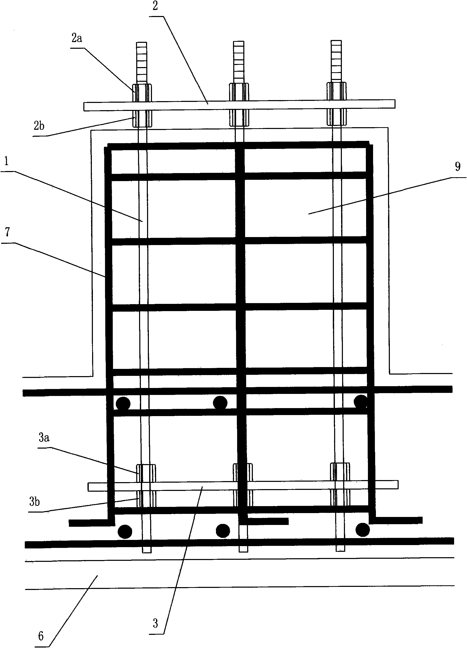 Steel structure assembled embedded part and construction method thereof