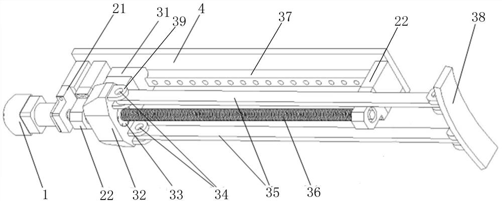 Solid rocket engine attitude adjusting device applied to centrifugal overload test