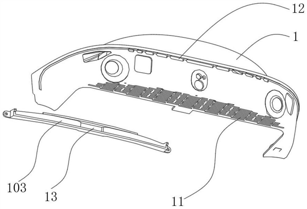 Head-mounted display equipment and front-end air-cooling heat dissipation structure thereof