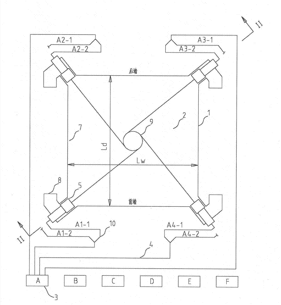 Pulverized coal shade separate arrangement mode of direct-current burner with double fireballs