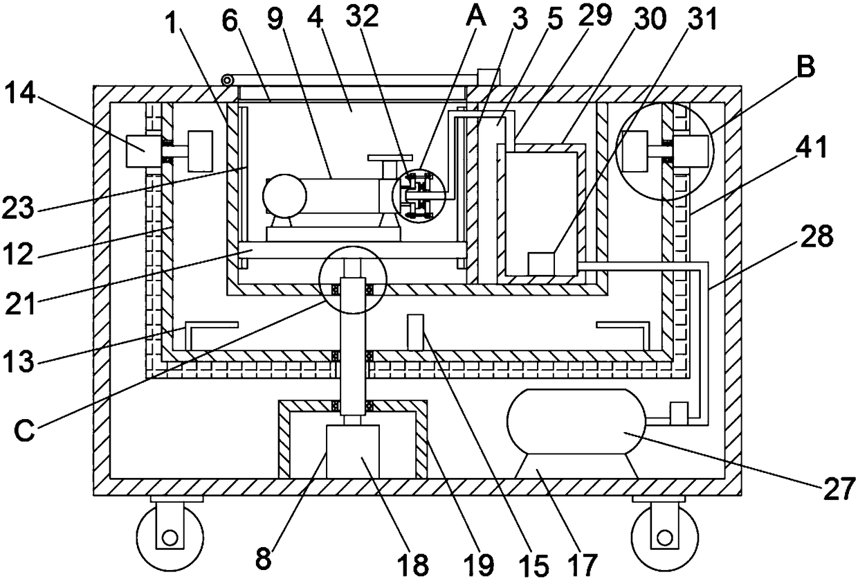 Air tightness testing device of shielding centrifugal pump