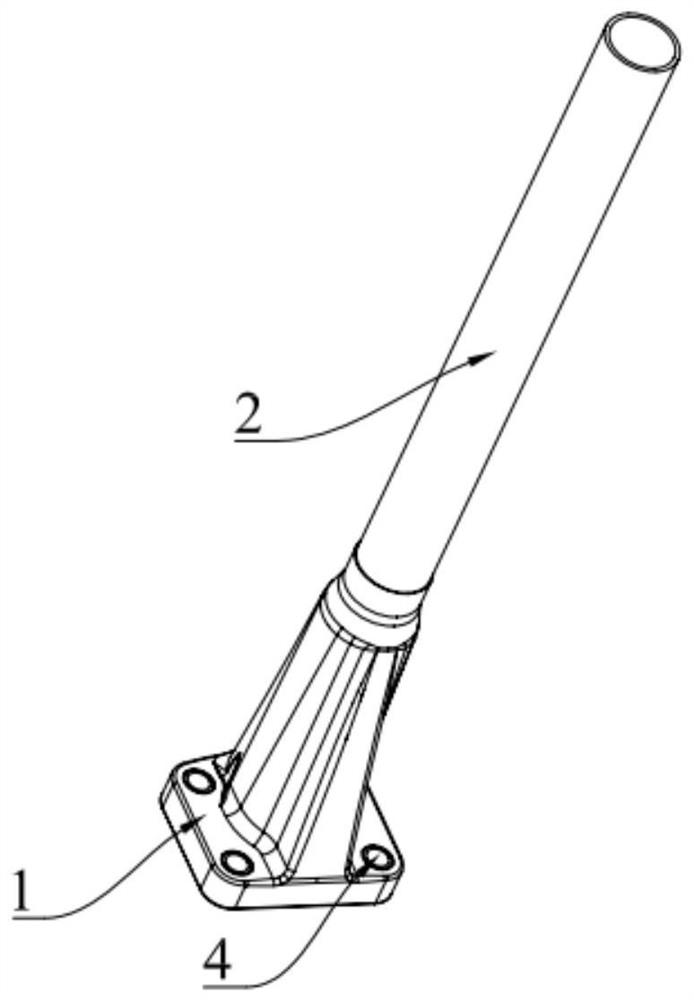 A fender support rod assembly and its manufacturing method