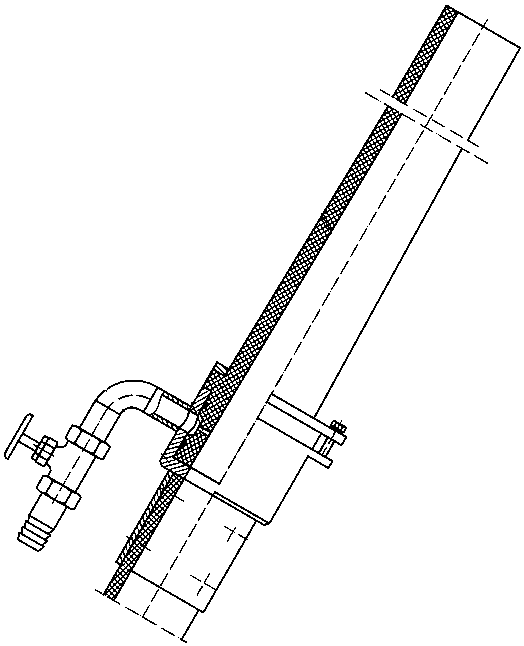 Nozzle device for shotcrete