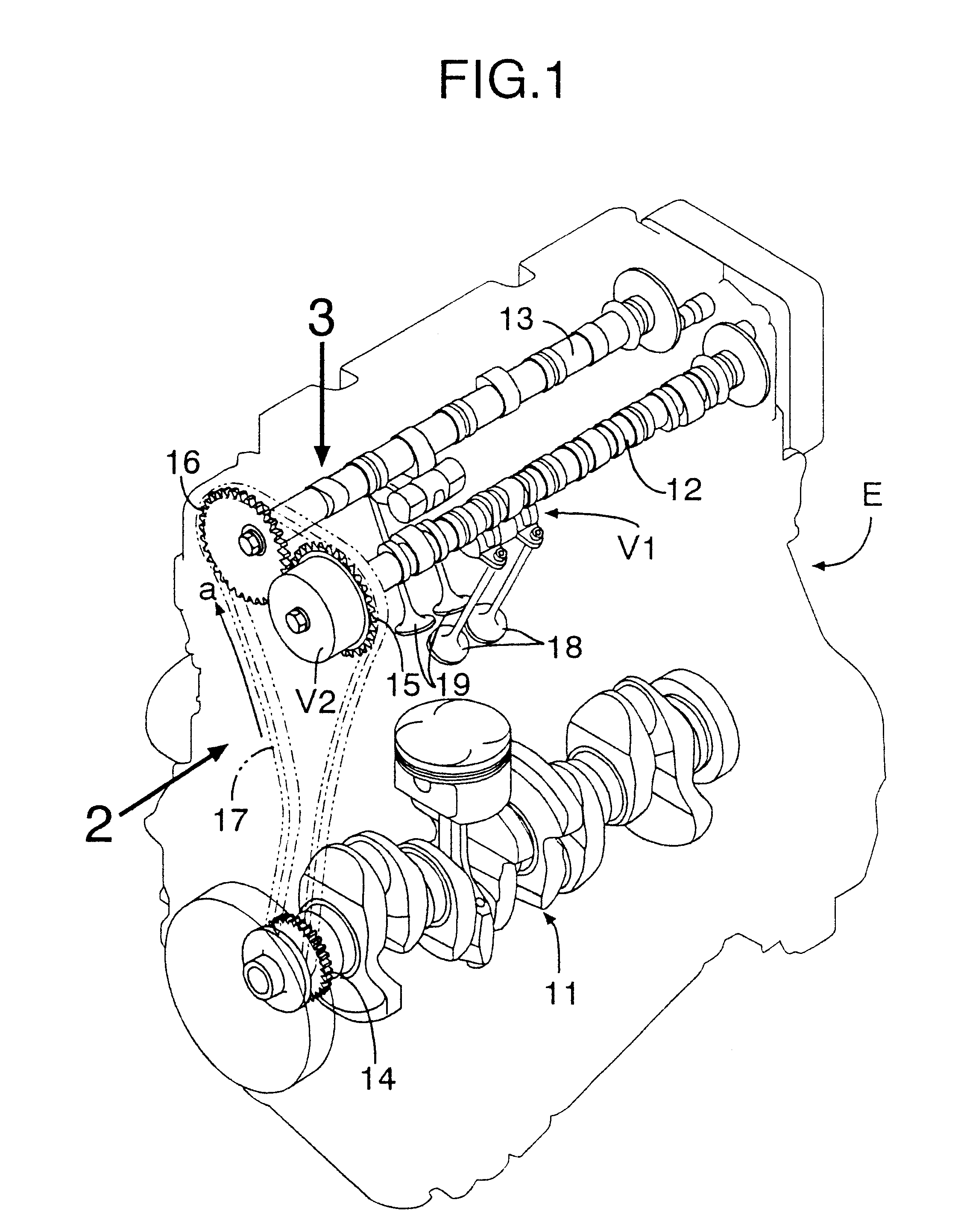Timing chain lubricating system for engine