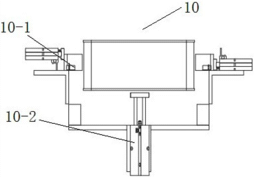 Automatic discharging and overturning system and box assembling system
