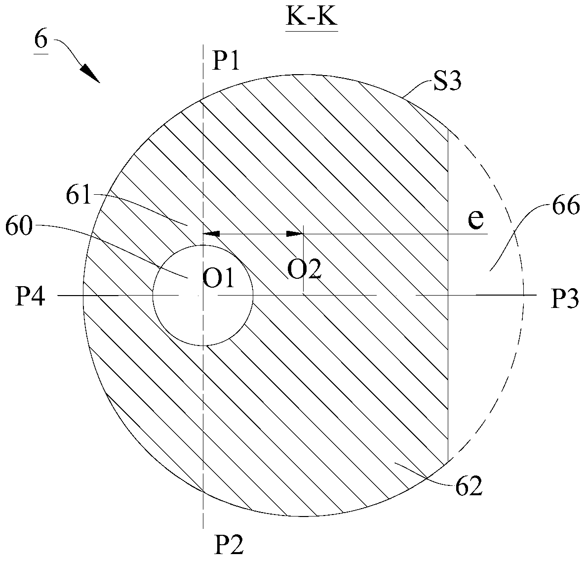 Rotary compressor and its crankshaft