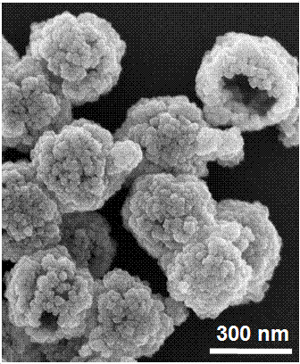 A kind of graphene/titanium dioxide composite material with hollow microspheres and preparation method thereof