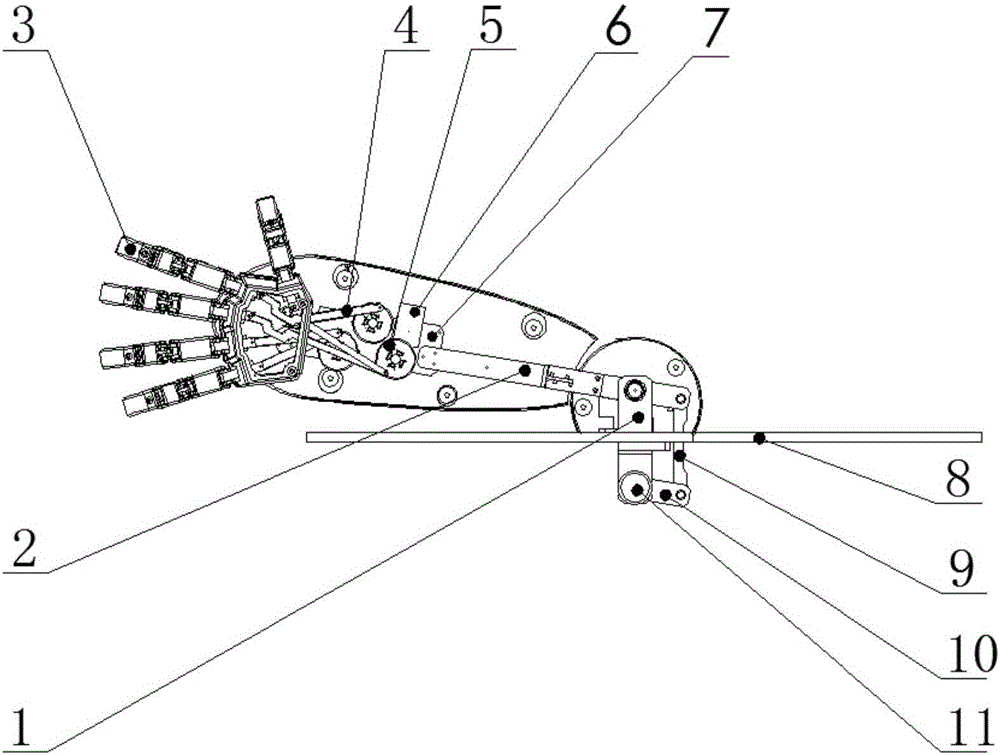 Positioning device and positioning navigation algorithm of robot based on infrared visual technology