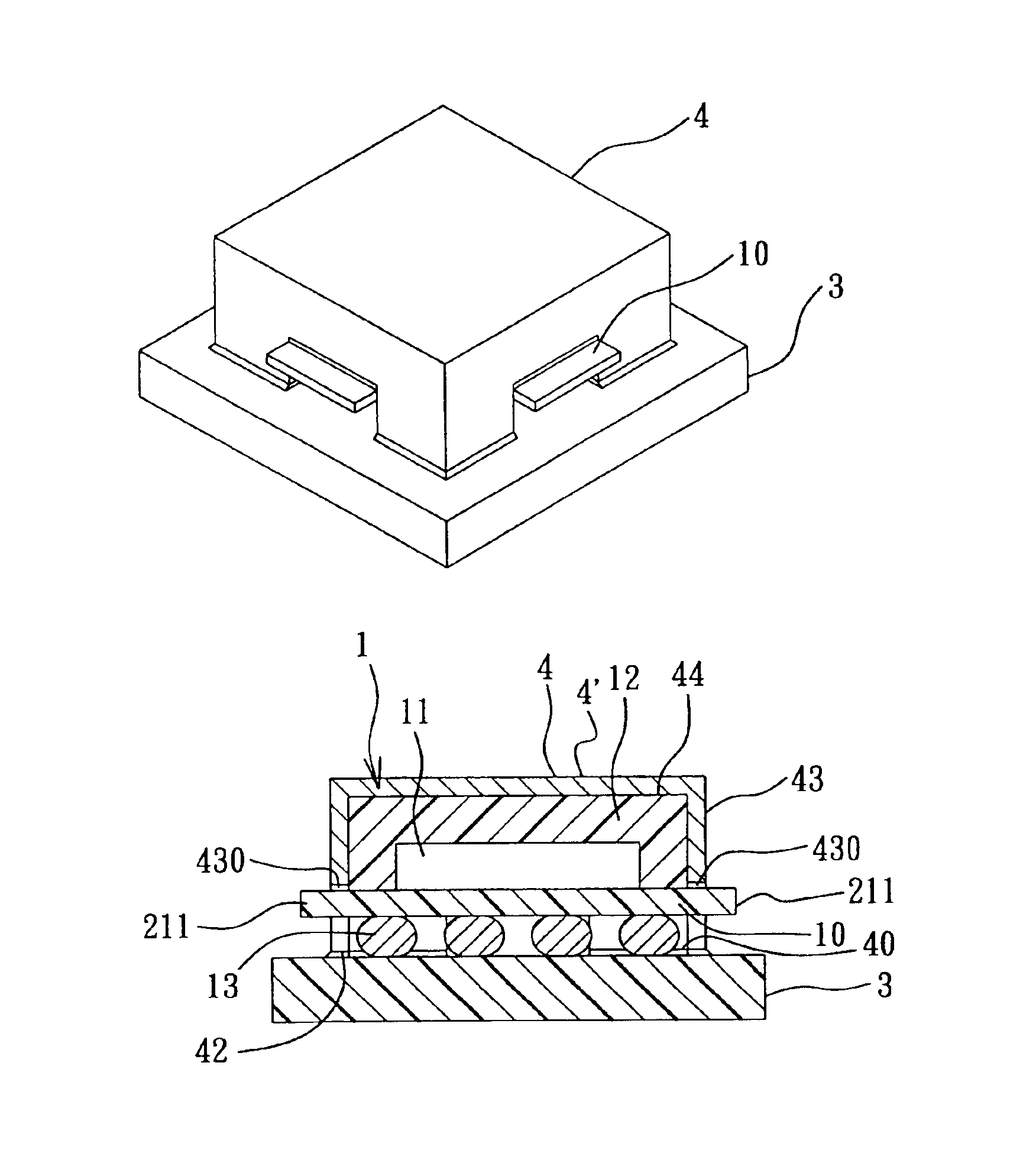 Ball grid array package with an electromagnetic shield connected directly to a printed circuit board