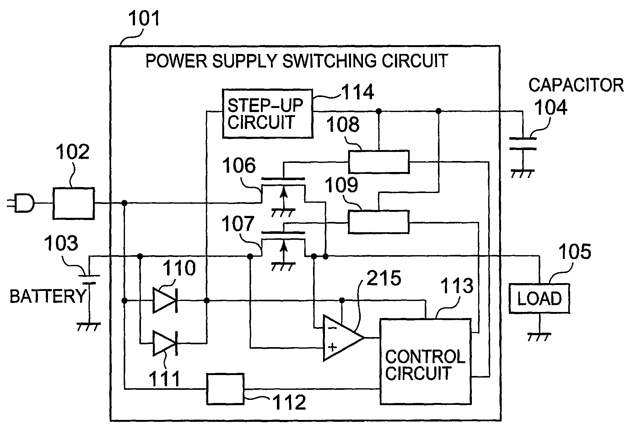 Power supply switching circuit