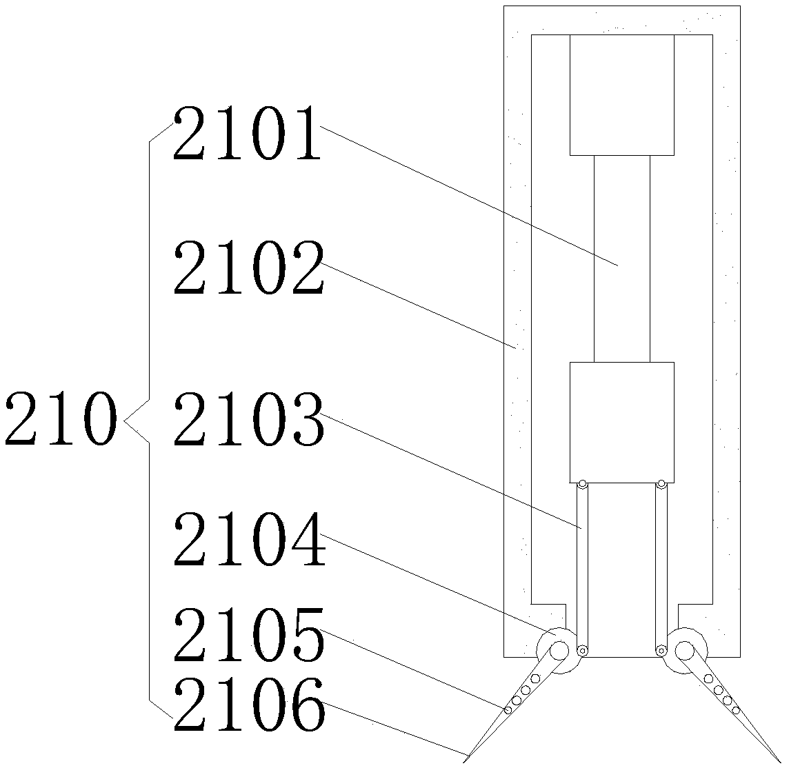 A soil loosening device with high degree of automation for soil restoration