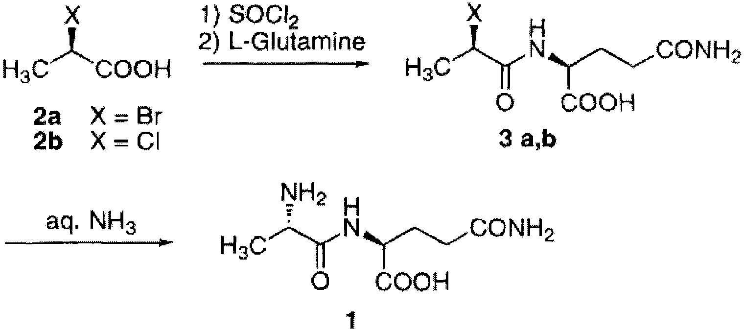 N(2)-L-alanyl-L-glutamine synthesis method