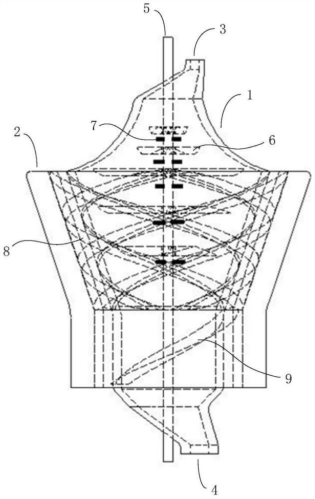 A high-efficiency cooling device for calcium carbide waste heat recovery