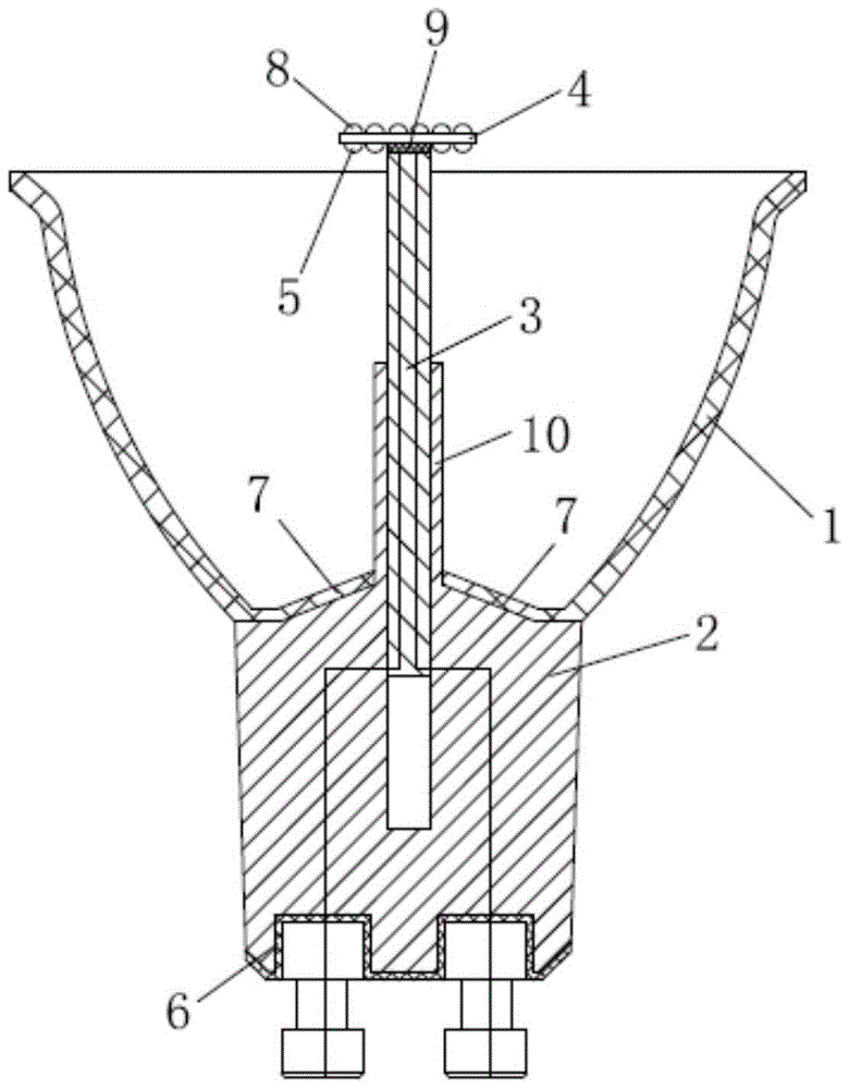 A spotlight with adjustable luminous angle