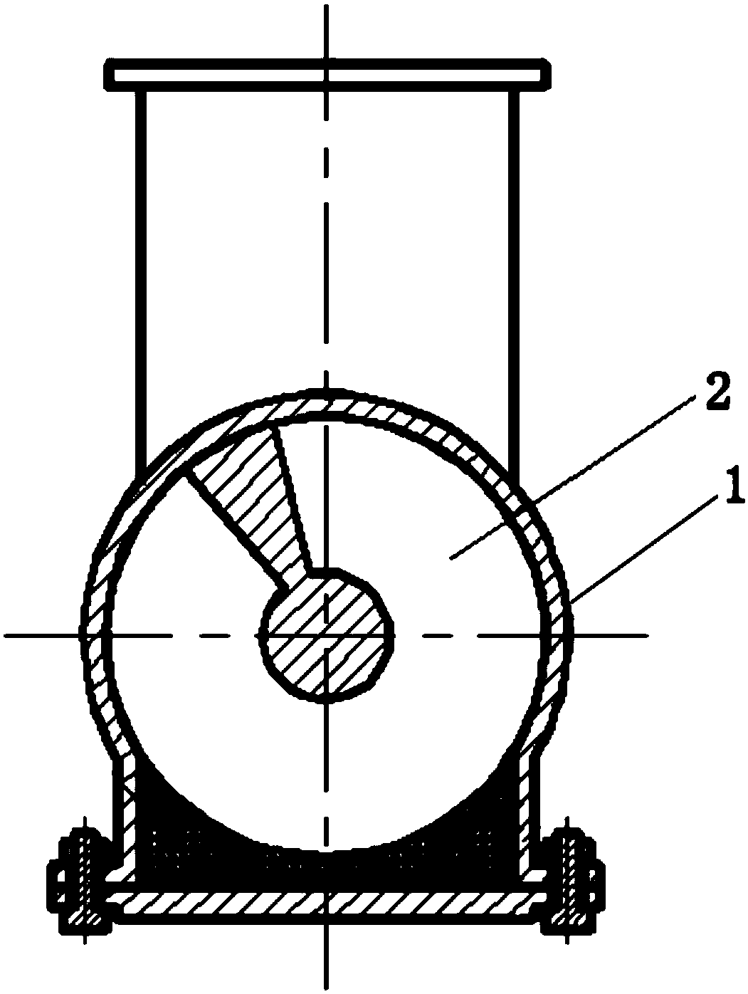 Ash residue discharging device for acrylic cracking furnace