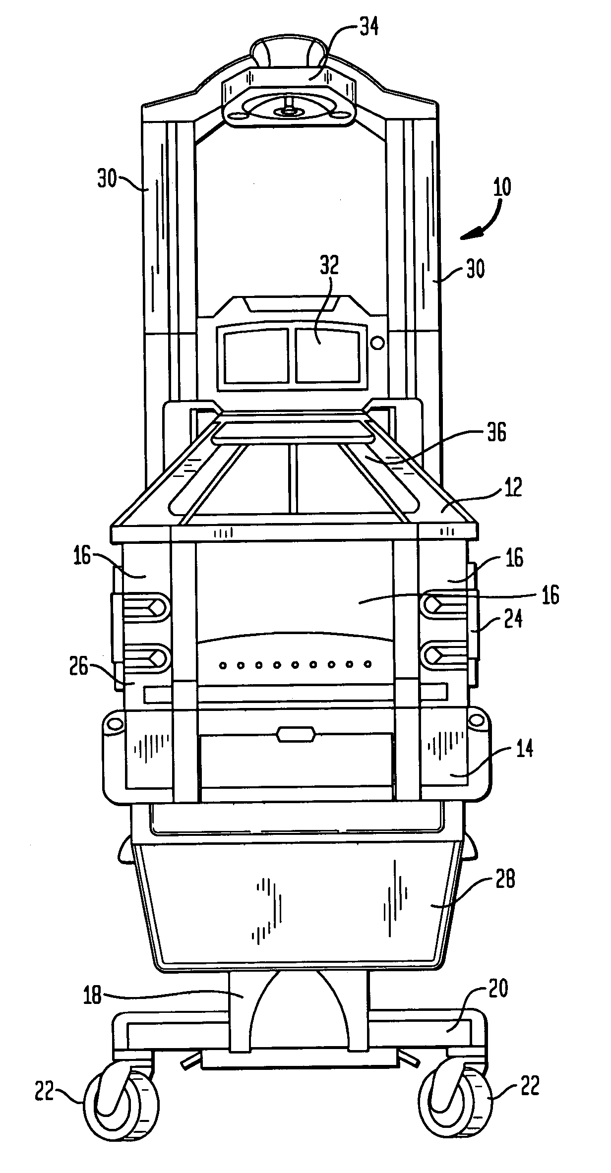 Infant care apparatus with fixed overhead heater