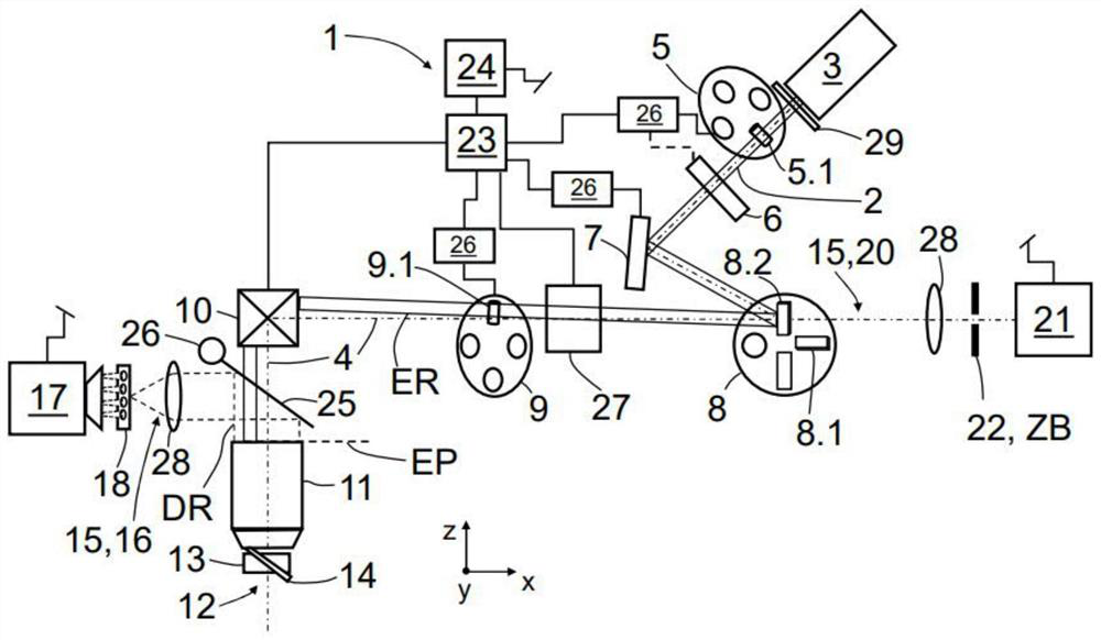 Microscope and method for light field microscopy and confocal microscopy with light sheet excitation