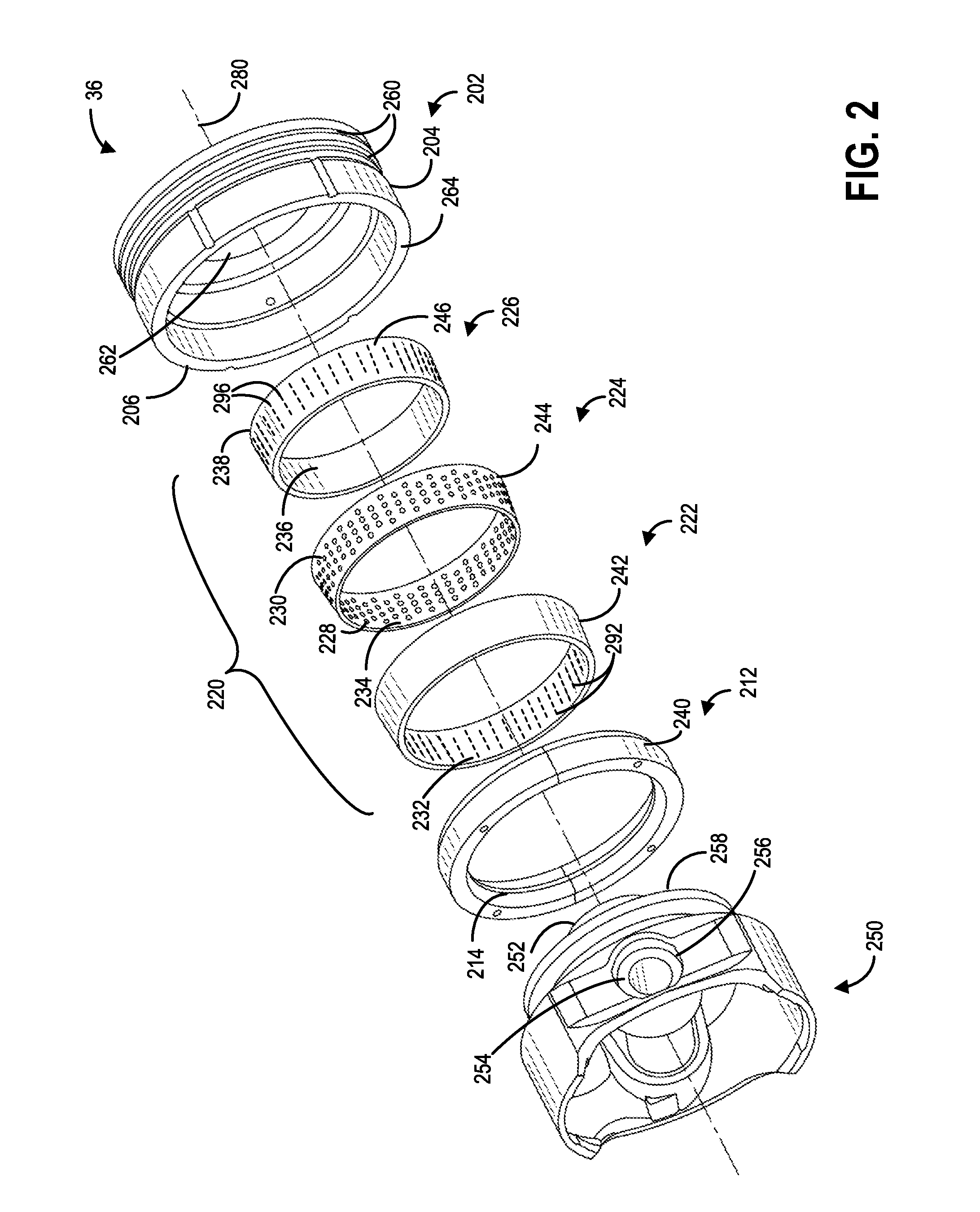 Hoop spring in a pressure reactive piston