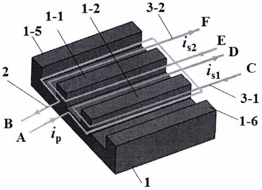 High-voltage transformation ratio LLC resonant converter based on low-turn high-voltage transformation ratio planar transformer and integrated magnetic part