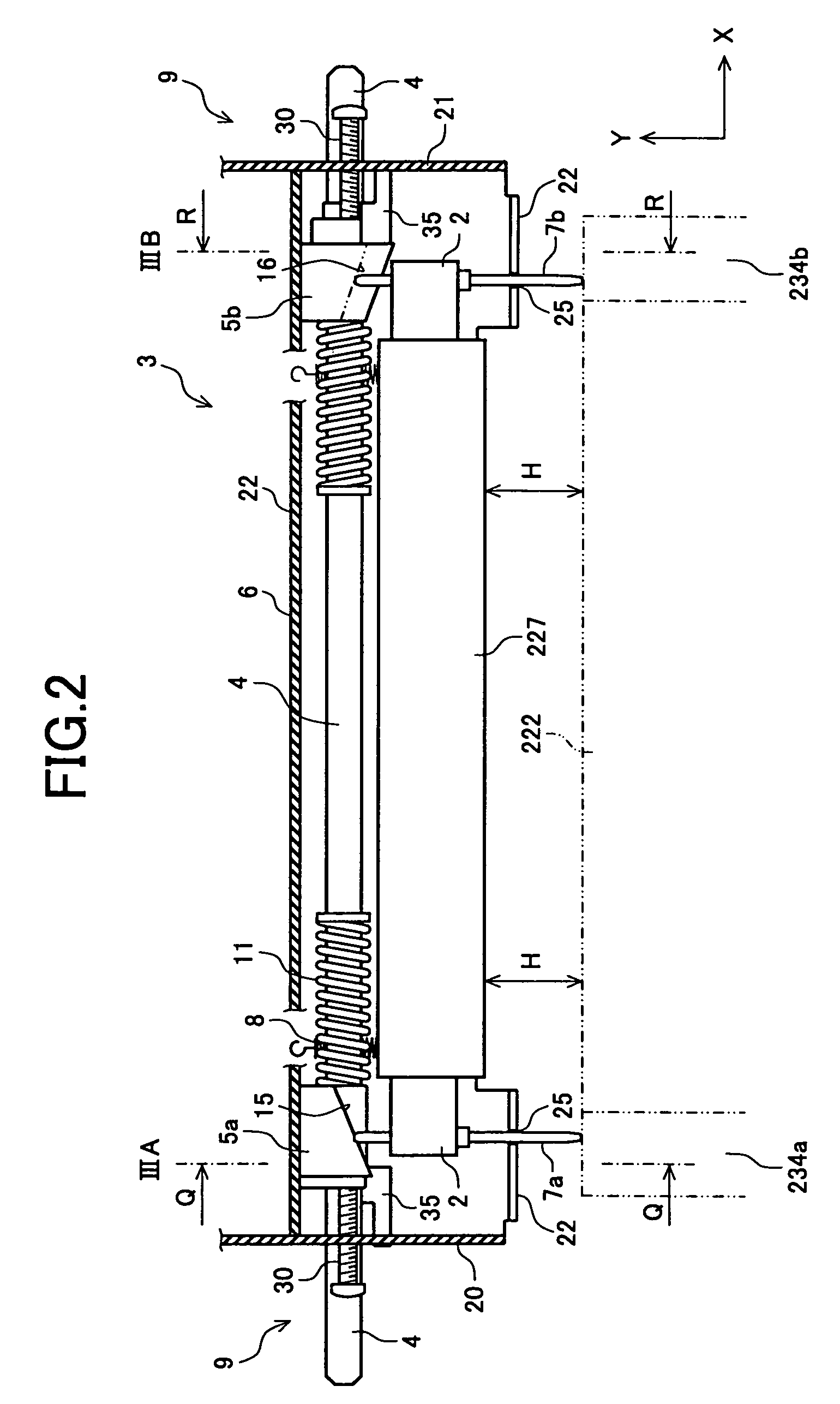 Image forming apparatus and method for adjusting the interval between a write head and a photoreceptor