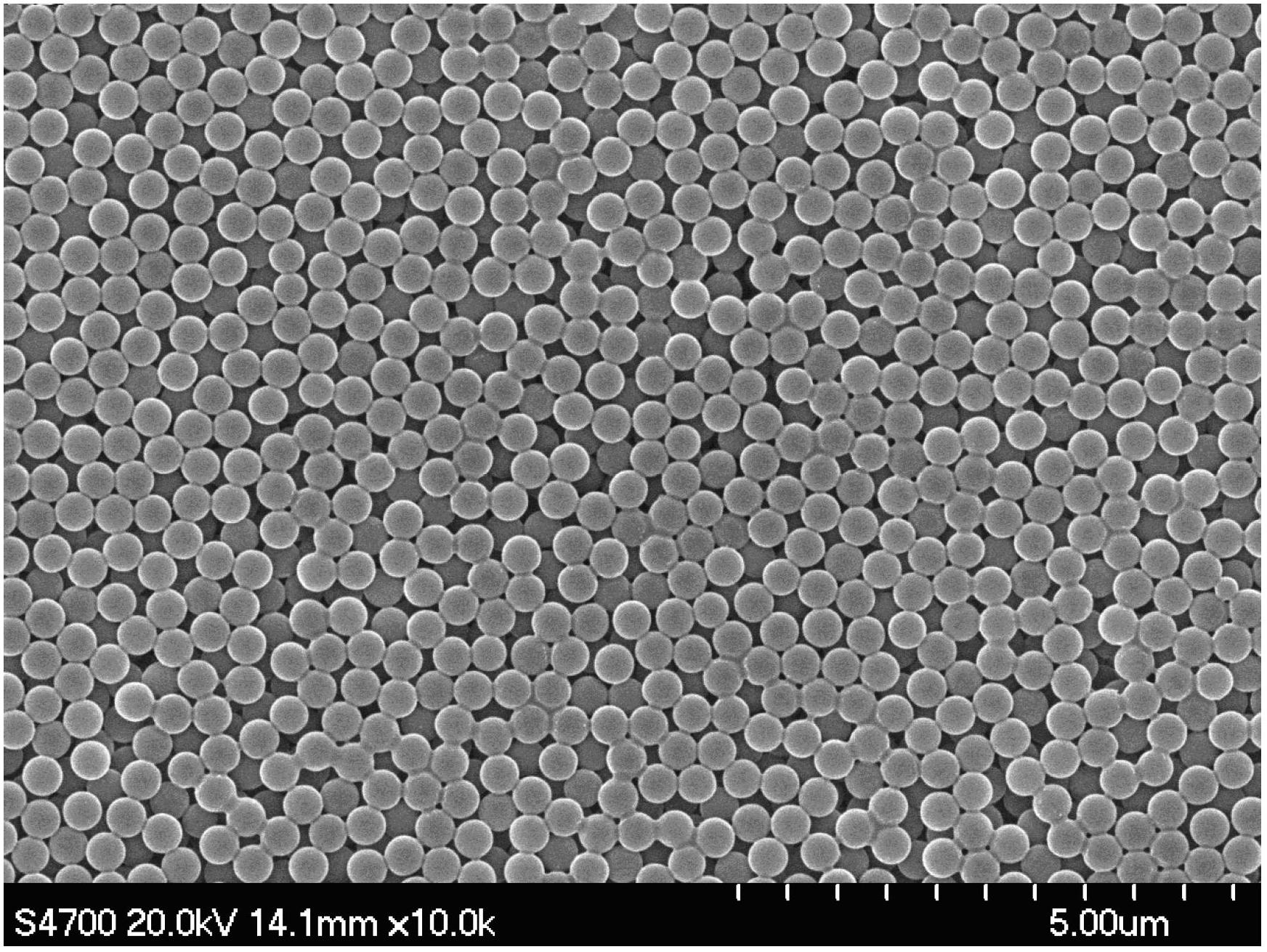 Preparation method of metal photonic crystal material