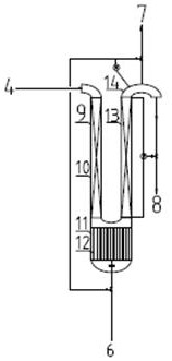 A diesel ultra-deep desulfurization device and a diesel hydrogenation reaction system