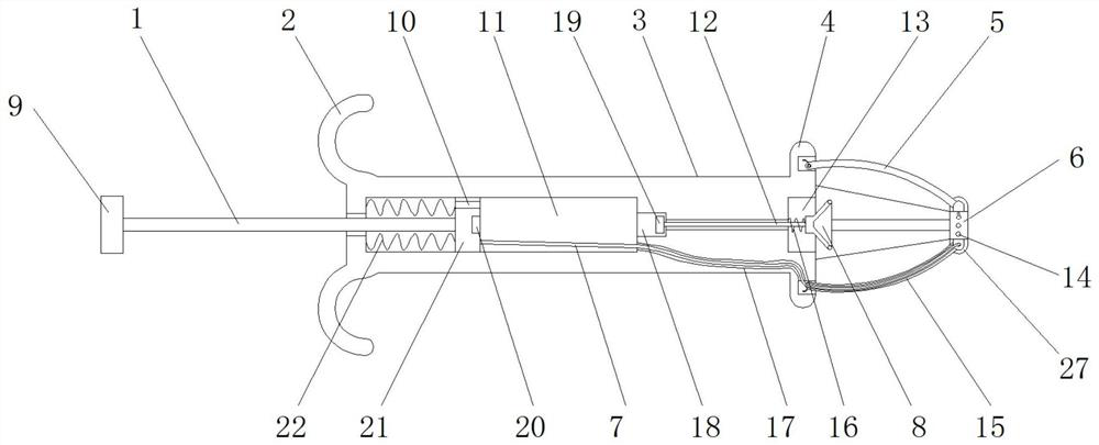 An atraumatic uterine retractor that can be operated with one hand