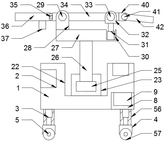 Material transportation lifting device for civil engineering