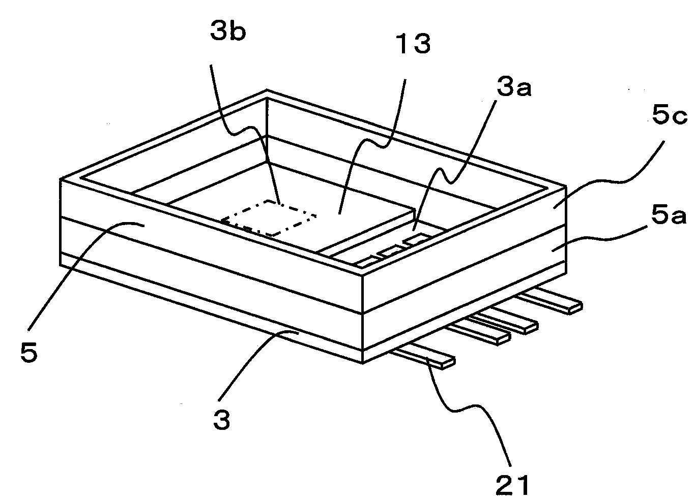 Package for housing electronic components, and electronic device