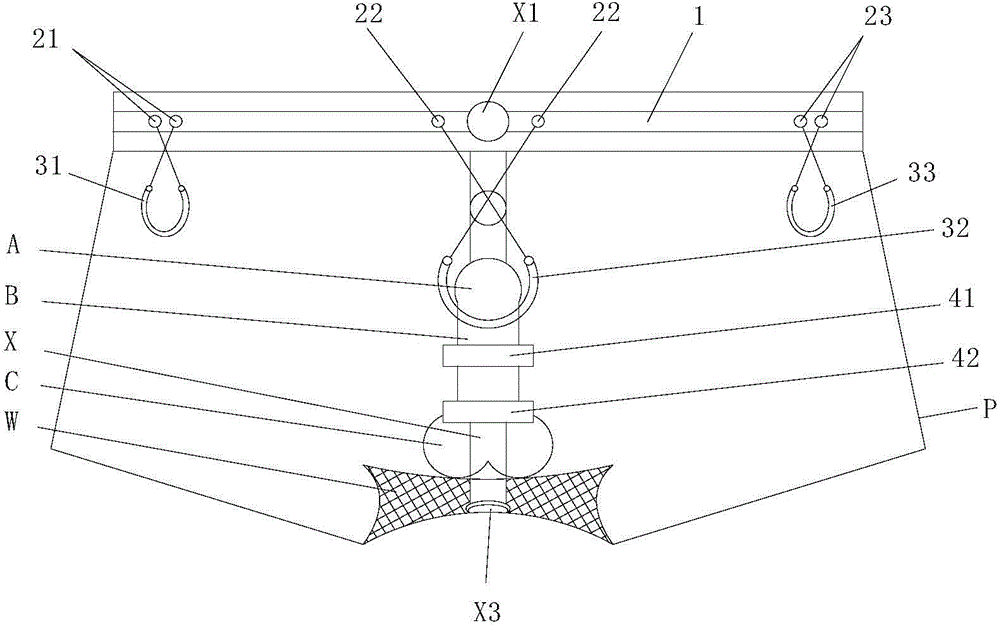 Multi-combination full-function general underpants and using method thereof