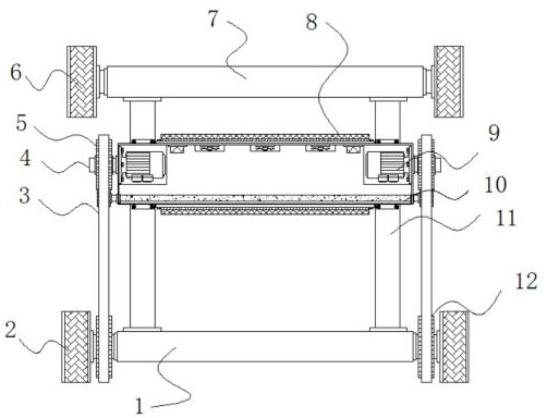 Dual-motor power synthesis device for electric vehicle driving