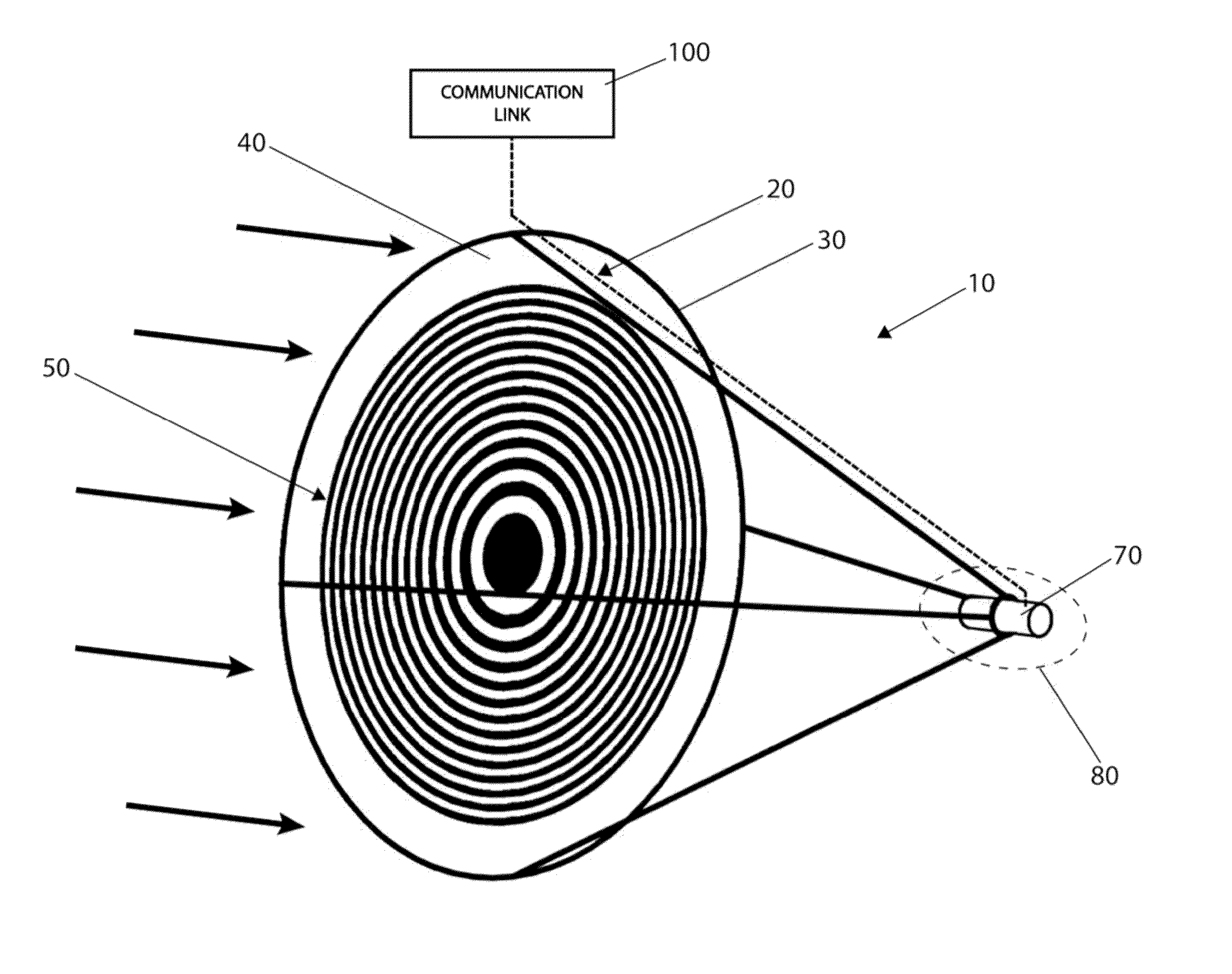 Acoustic fresnel zone plate lens for aqueous environments and methods of using same