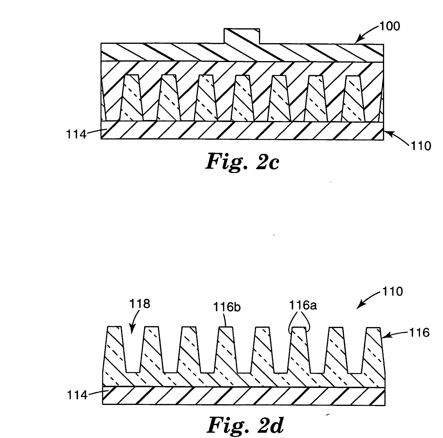 Process for manufacturing a light emitting array