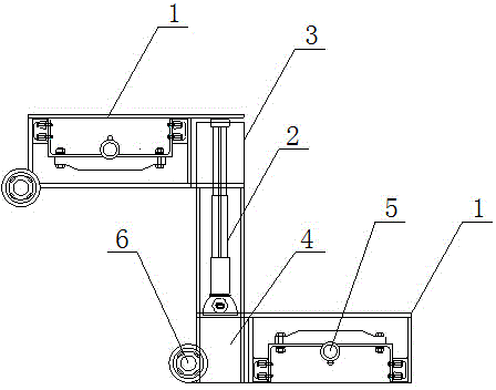 Rock-drilling carriage assembly device of extreme-thin ore layer electric coal drill