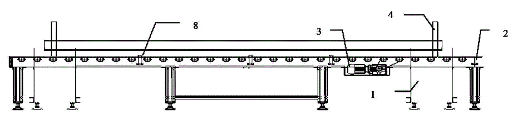 Direct-current transmission converter valve assembling height adjusting device