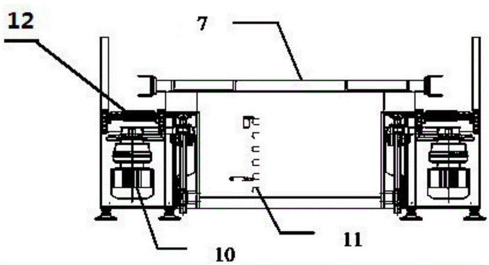 Direct-current transmission converter valve assembling height adjusting device