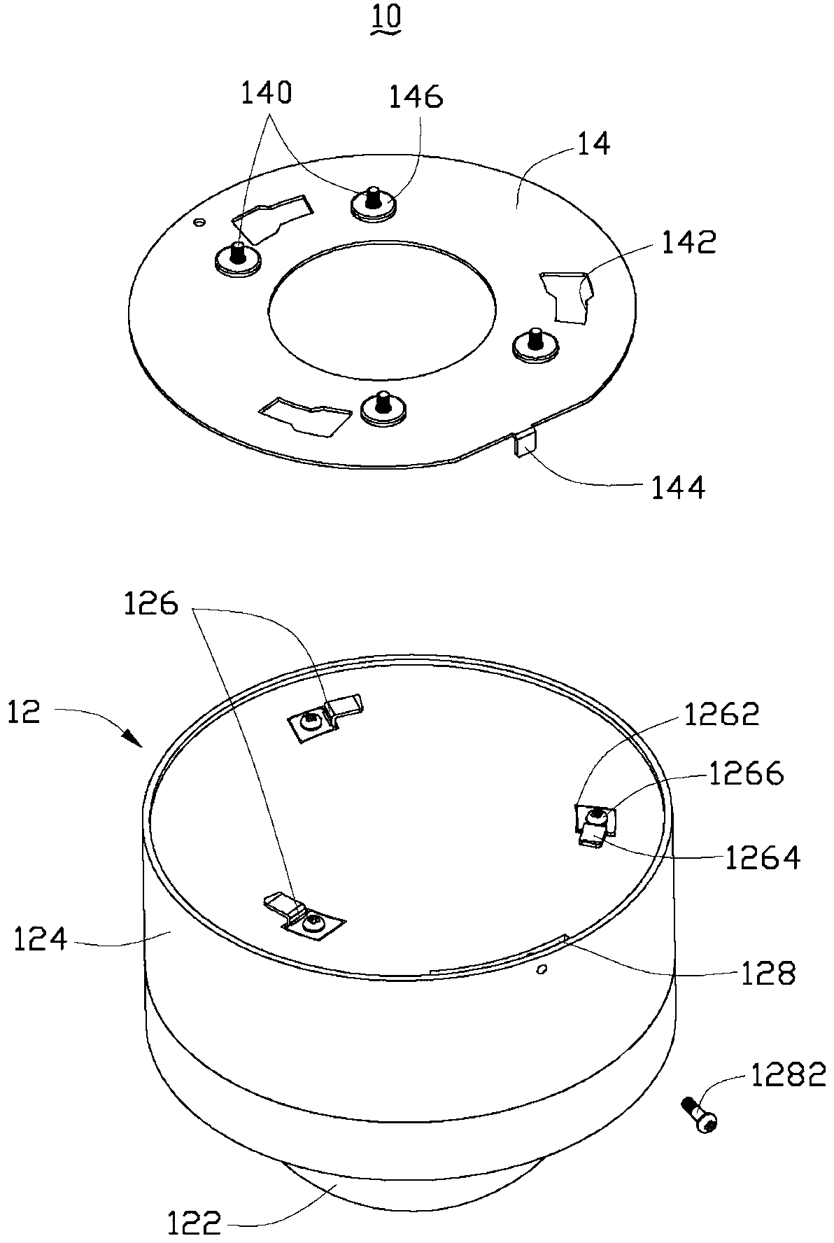 Monitor fixing device