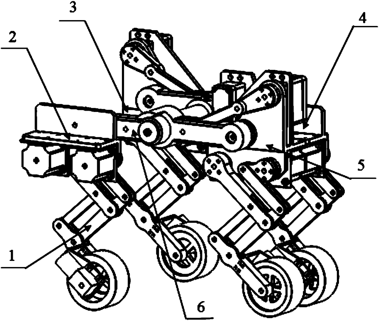 Wheel-legged robot with multiple walking modes