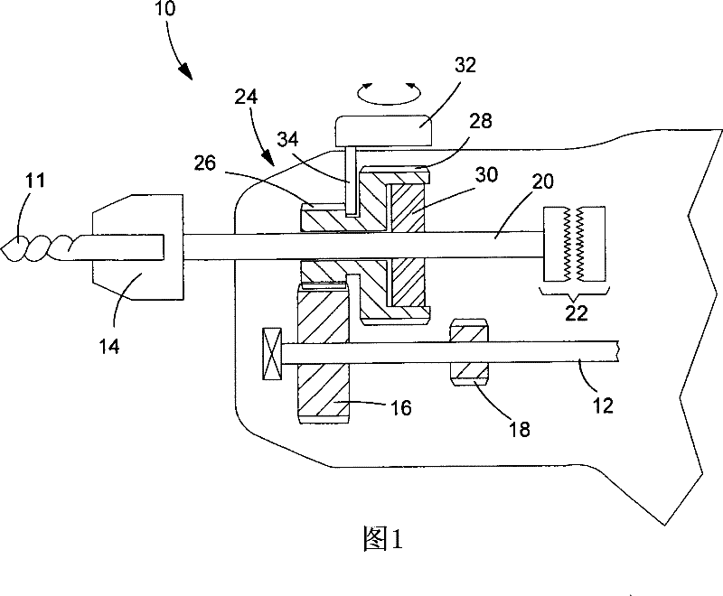 Power tool torque overload clutch