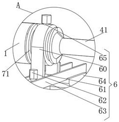 Efficient discharging device of magnetic separator