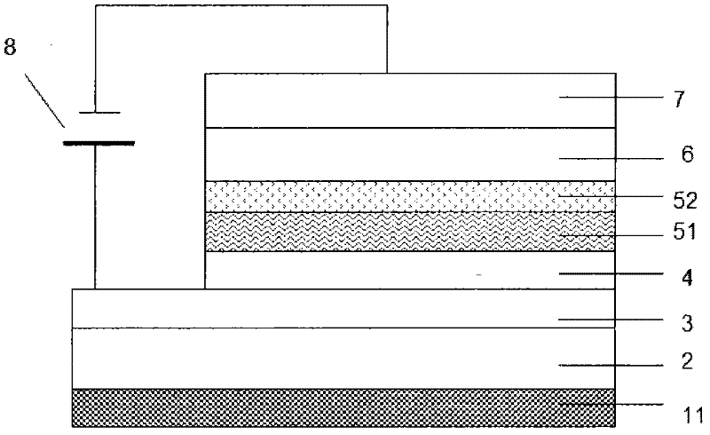 White-light organic luminescent device and manufacturing method thereof