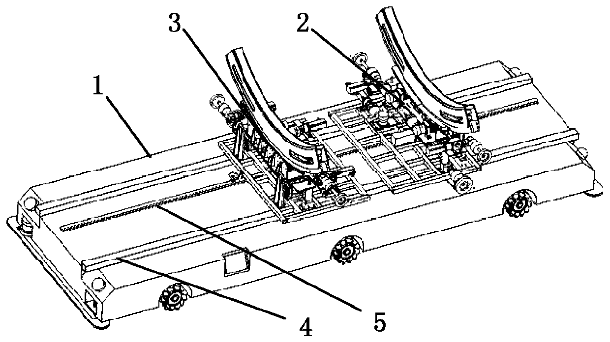 A trackless automatic transfer docking platform